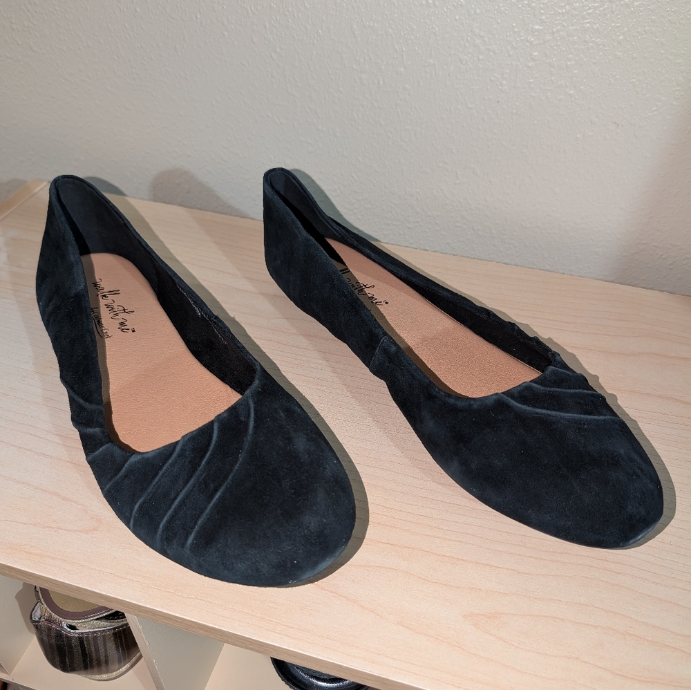 Coldwater Creek black velvet ballet flats